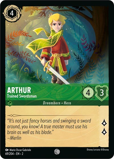 Arthur - Trained Swordsman (Rise of the Floodborn) Near Mint - Nick Nack's Full Frontal Attack
