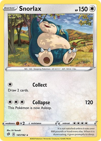 Snorlax (SWSH02: Rebel Clash) Near Mint Reverse Holofoil