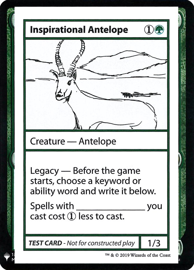 Antilope inspirante [Mystery Booster Playtest Cards] 