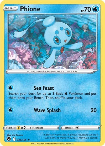 Phione (SWSH12: Silver Tempest) Near Mint - Nick Nack's Full Frontal Attack