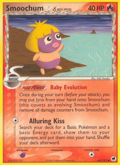 Smoochum (Delta Species) (Dragon Frontiers) Light Play