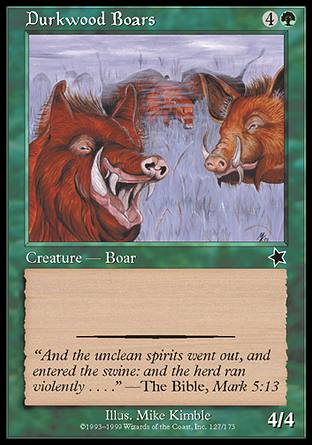 Durkwood Boars (Starter 1999) Light Play - Nick Nack's Full Frontal Attack