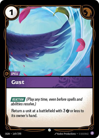 Gust (Origins) Near Mint Foil - Nick Nack's Full Frontal Attack