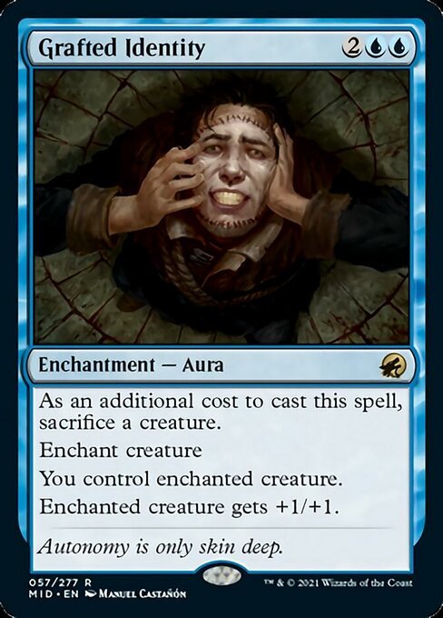 Grafted Identity (Innistrad: Midnight Hunt) Near Mint - Nick Nack's Full Frontal Attack