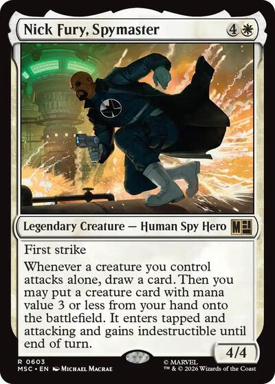 Nick Fury, Spymaster (Commander: Marvel Super Heroes) Near Mint Foil