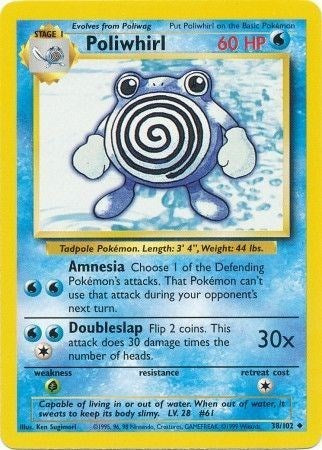 Poliwhirl (Base Set) Light Play