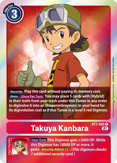 Takuya Kanbara (The Next Adventure) Near Mint Foil