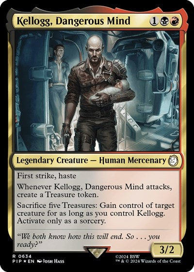 Kellogg, Dangerous Mind (Surge Foil) (Universes Beyond: Fallout) Near Mint Foil