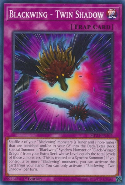 Blackwing - Twin Shadow (25th Anniversary Tin: Dueling Heroes Mega Pack) Light Play 1st Edition