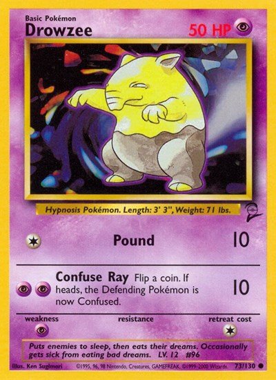 Drowzee (Base Set 2) Light Play - Nick Nack's Full Frontal Attack