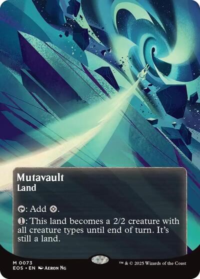 Mutavault (0073) (Borderless) (Stellar Sights) Near Mint Foil