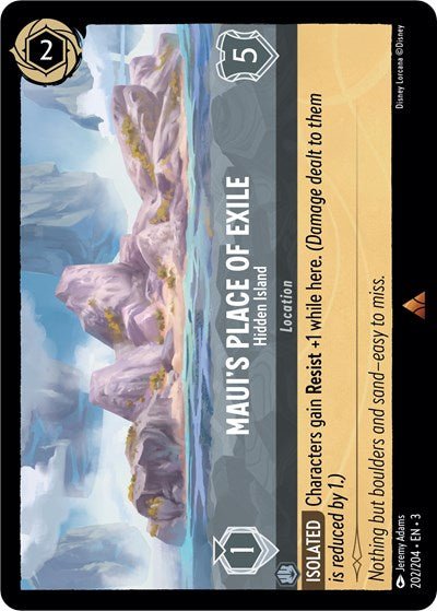 Maui's Place of Exile - Hidden Island (Into the Inklands) Near Mint - Nick Nack's Full Frontal Attack