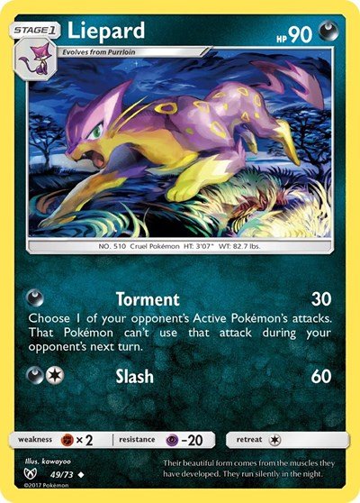 Liepard (Shining Legends) Near Mint - Nick Nack's Full Frontal Attack
