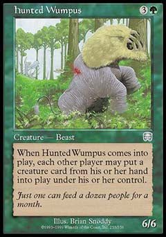 Hunted Wumpus (Mercadian Masques) Light Play Foil - Nick Nack's Full Frontal Attack