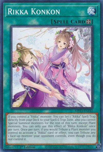 Rikka Konkon (25th Anniversary Tin: Dueling Heroes Mega Pack) Light Play 1st Edition