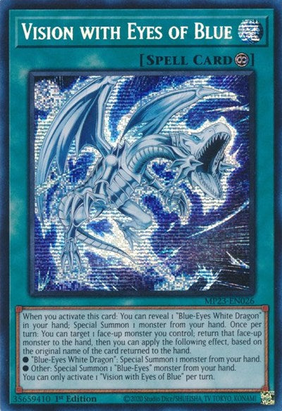Vision with Eyes of Blue (25th Anniversary Tin: Dueling Heroes Mega Pack) Light Play 1st Edition