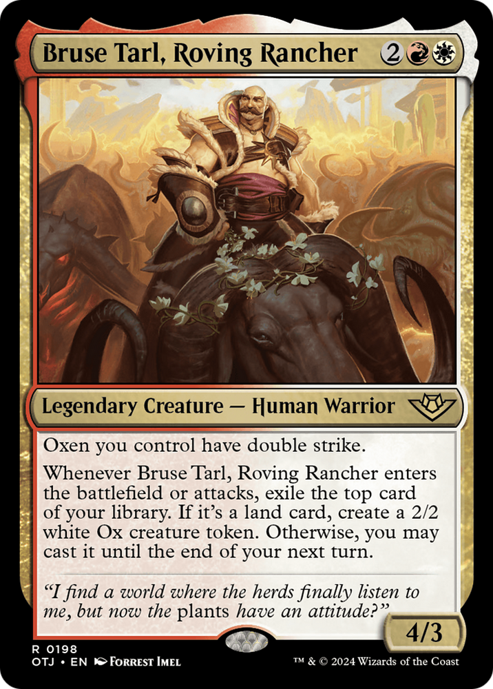 Bruse Tarl, Roving Rancher [Outlaws of Thunder Junction]