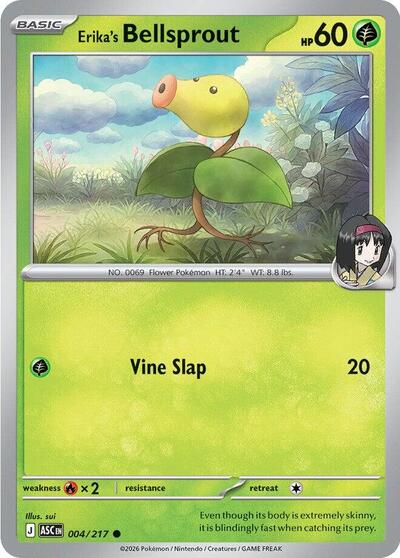 Erika's Bellsprout (ME: Ascended Heroes) Near Mint - Nick Nack's Full Frontal Attack