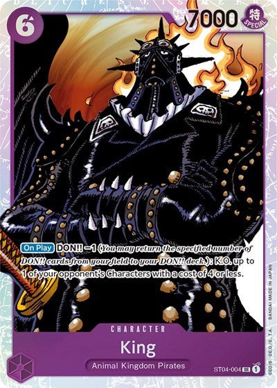 King (Starter Deck 4: Animal Kingdom Pirates) Near Mint Foil - Nick Nack's Full Frontal Attack