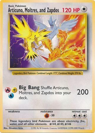 Articuno, Moltres et Zapdos (Carte Jumbo) [Cartes et produits divers] 