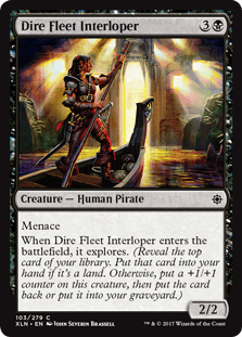Dire Fleet Interloper (Ixalan) Near Mint - Nick Nack's Full Frontal Attack