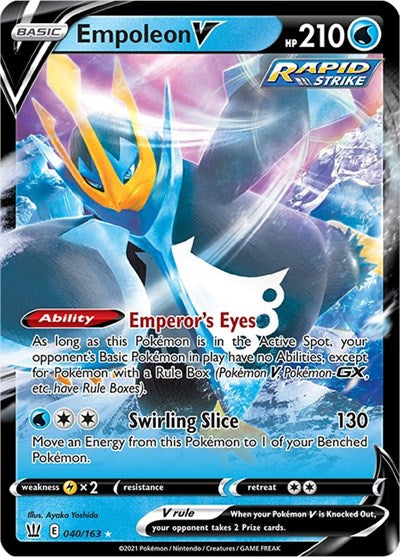 Empoleon V (SWSH05: Battle Styles) Near Mint Holofoil