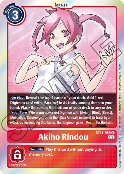 Akiho Rindou (Dimensional Phase) Near Mint Foil