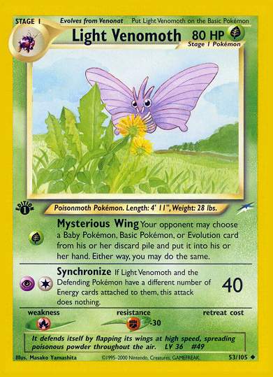 Light Venomoth (Neo Destiny) Light Play Unlimited