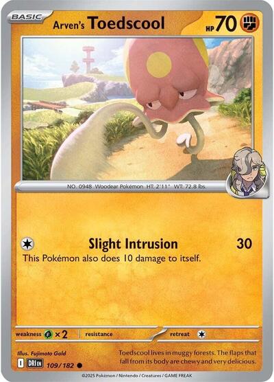 Arven's Toedscool (SV10: Destined Rivals) Near Mint