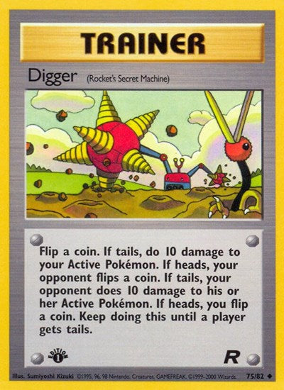 Digger (Rocket's Secret Machine) (Team Rocket) Light Play Unlimited
