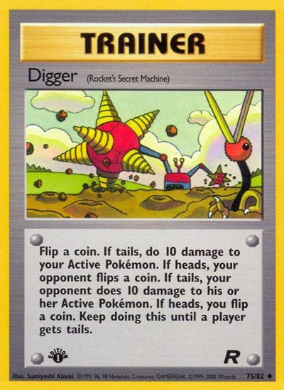 Digger (Rocket's Secret Machine) (Team Rocket) Light Play Unlimited - Nick Nack's Full Frontal Attack