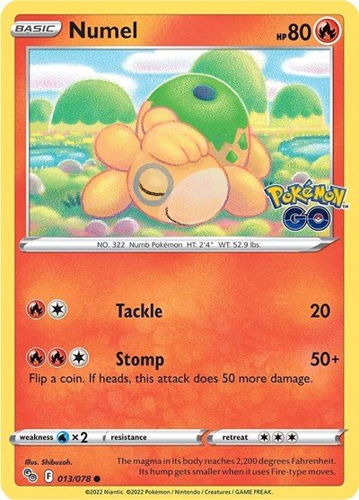 Numel (Pokemon GO) Near Mint - Nick Nack's Full Frontal Attack