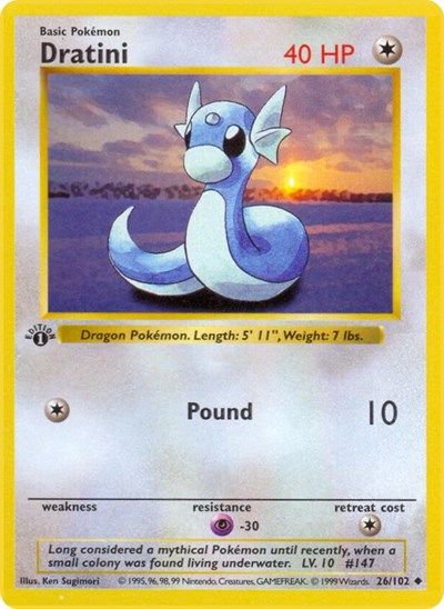 Dratini (Base Set (Shadowless)) Damaged / Poor Unlimited