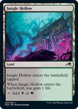 Jungle Hollow (Kamigawa: Neon Dynasty) Near Mint - Nick Nack's Full Frontal Attack