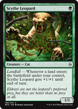 Scythe Leopard (Battle for Zendikar) Near Mint - Nick Nack's Full Frontal Attack