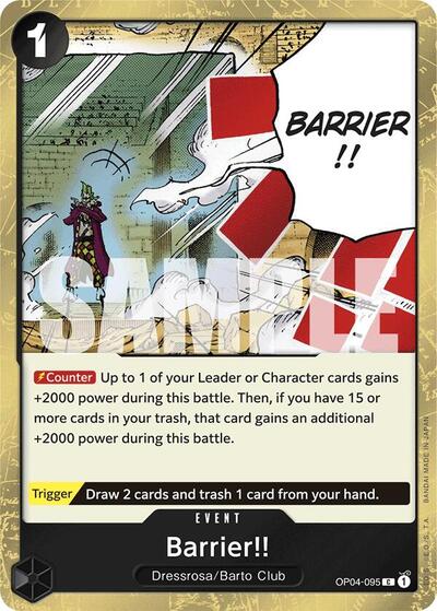 Barrier!! (Jolly Roger Foil) (Premium Booster) Near Mint Foil - Nick Nack's Full Frontal Attack