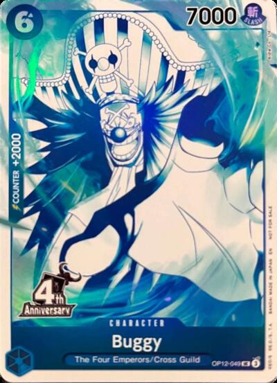 Buggy (4th Anniversary Treasure Campaign Pack) (One Piece Promotion Cards) Near Mint Foil