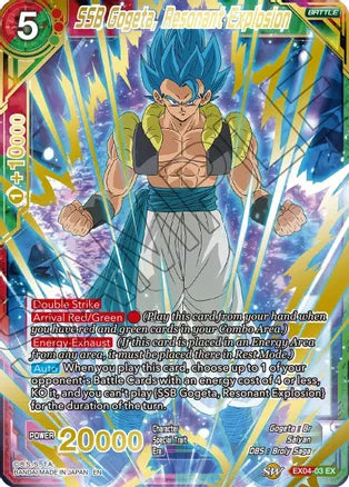 SSB Gogeta, Explosion résonnante (estampillée or) [EX04-03] 