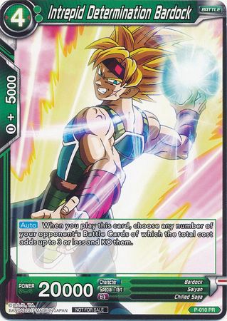 Determinación intrépida Bardock (P-010) [Tarjetas de promoción] 