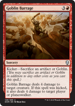 Goblin Barrage (Dominaria) Near Mint - Nick Nack's Full Frontal Attack