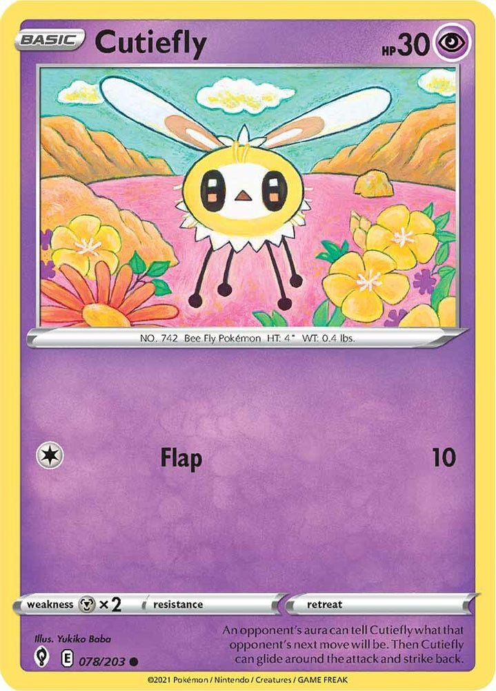 Cutiefly (078/203) [Épée et bouclier : Cieux en évolution] 