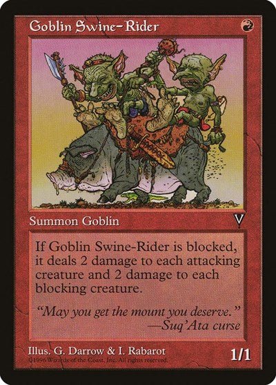 Goblin Swine-Rider (Visions) Light Play