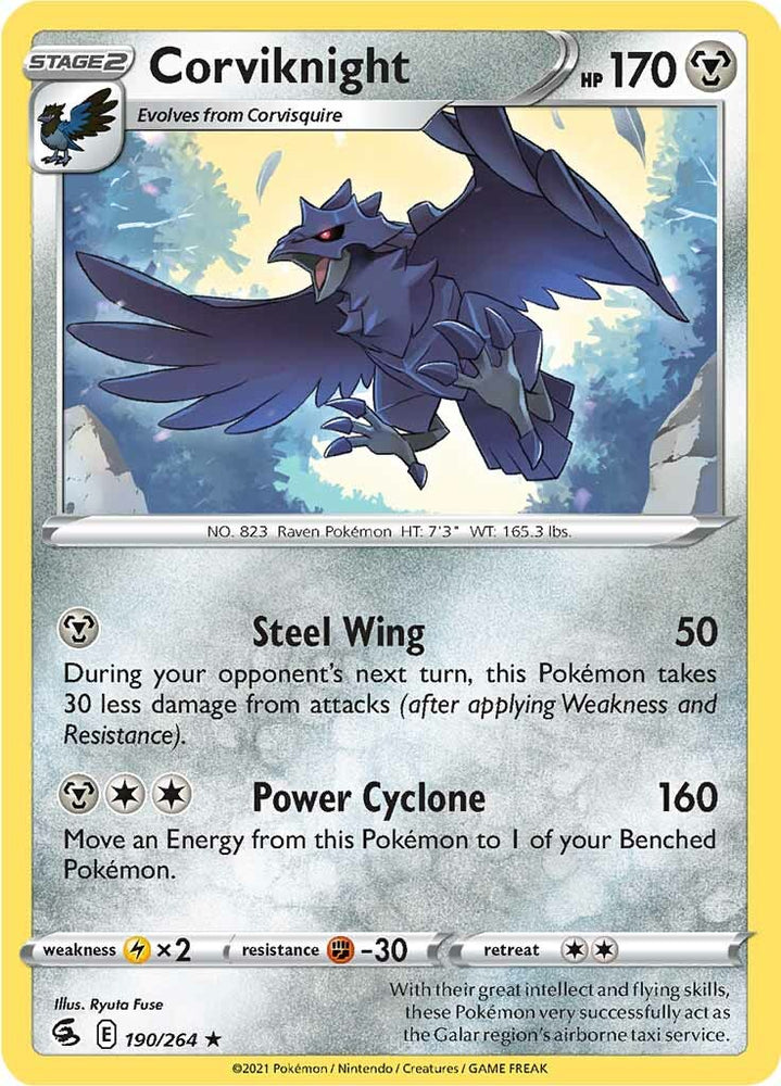 Corviknight (190/264) [Épée et bouclier : Frappe de fusion] 