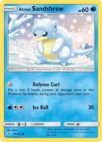 Alolan Sandshrew (19/145) [Soleil et Lune : Gardiens Rising] 