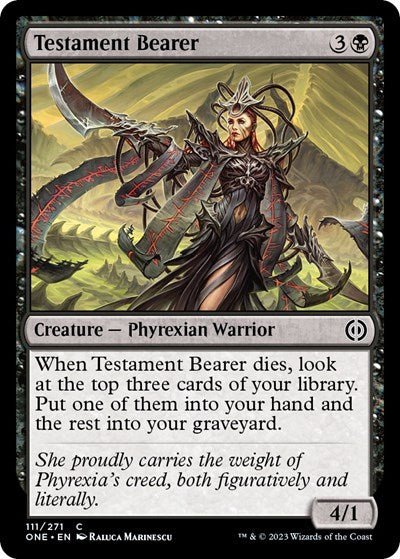 Testament Bearer (Phyrexia: All Will Be One) Near Mint - Nick Nack's Full Frontal Attack
