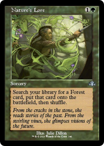 Nature's Lore (Retro Frame) (Dominaria Remastered) Near Mint - Nick Nack's Full Frontal Attack