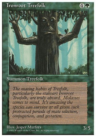Ironroot Treefolk (4th Edition) Light Play - Nick Nack's Full Frontal Attack