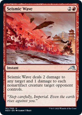 Seismic Wave (Kamigawa: Neon Dynasty) Near Mint - Nick Nack's Full Frontal Attack