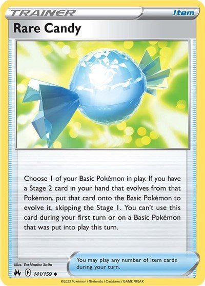 Rare Candy (Crown Zenith) Near Mint Reverse Holofoil - Nick Nack's Full Frontal Attack