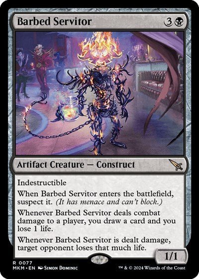 Barbed Servitor (Murders at Karlov Manor) Near Mint Foil - Nick Nack's Full Frontal Attack